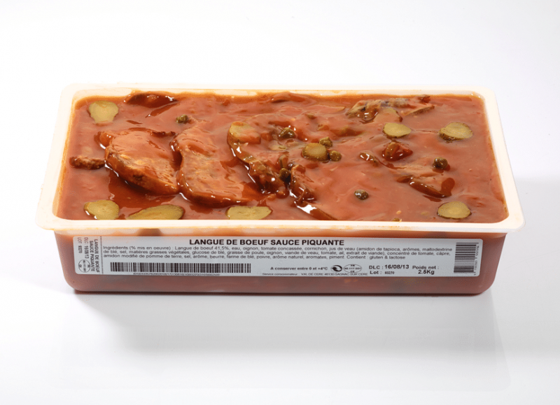 Langue de bœuf sauce piquante