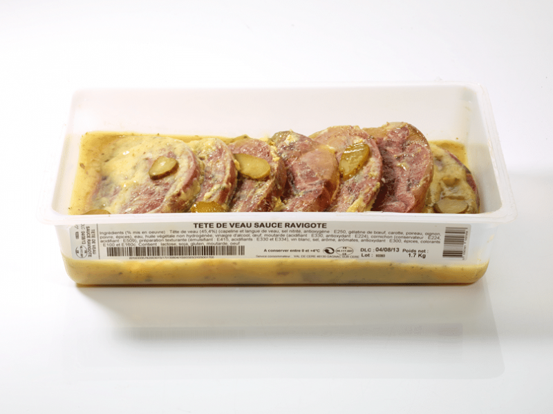 Tête de veau, sauce ravigote