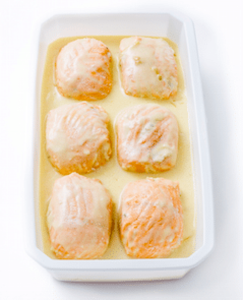 Paupiette de saumon sauce beurre citron