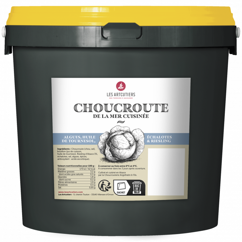 Choucroute de la mer cuisinée aux algues et à l’huile de tournesol