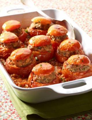 Tomates farcies artisanales (avec riz)