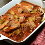 Langue de bœuf sauce piquante