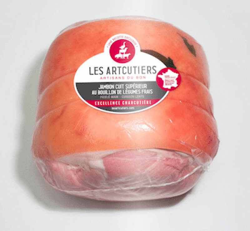 Jambon cuit supérieur, au bouillon de légumes frais
