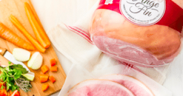 L’ange fin – Jambon cuit supérieur, au bouillon de légumes frais