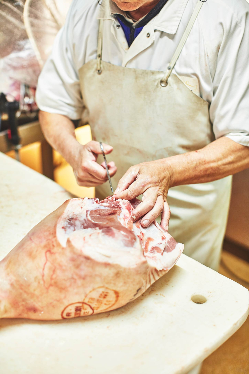 Jambon cuit supérieur à l’ancienne salé à la veine