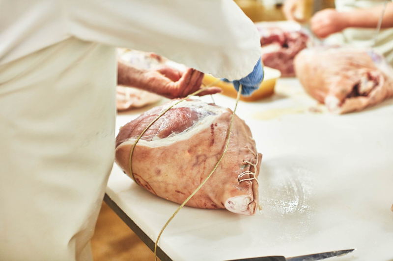 Jambon cuit supérieur à l’ancienne salé à la veine