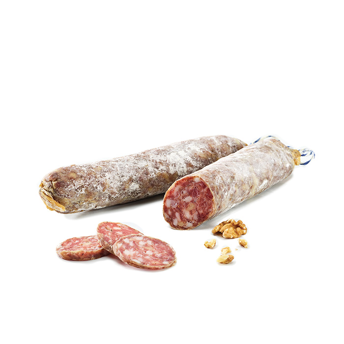 Deux saucissons secs artisanaux de l’Aveyron